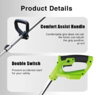 21V Cordless Strimmer Grass Trimmer Tree Cutter Garden Edger Electric 2Batteries - Image 6