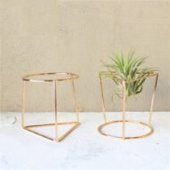 Geometric ceramic flower pot plant home flower stand - Image 5
