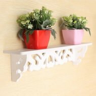 Garden Wooden Flower Stand, One-Character Wall-Mounted Shelf Flower Stand, Large Green Plant Pot Stand - Image 5