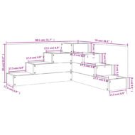 Plant Stand 4 Steps 80.5x Solid Pine Wood - Image 10