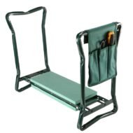 Foldable Garden Kneeler Seat With Kneeling Soft Cushion Pad Tools Pouch Portable Gardener - Image 2