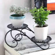Iron Flower Shelf Balcony Living Room Flower Pot Stand Succulent Bay Window Plant Stand - Image 5