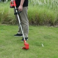 Electric Cordless Grass Trimmer Rechargeable Lawn Mower Weed Cutter With Alloy Saw Blade 2 Alloy