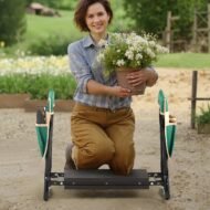 Garden Kneeler And Seat EVA Pad Folding Garden Stool Heavy Duty Garden Bench