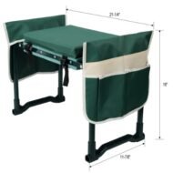 Garden Kneeler And Seat Bench With 2 Free Tool Pouch, Foldable Stool, EVA Foam Pad, With An Extra Soft Wider Cushion, And Large Tool Bag For Gardeninng Lovers - Image 4