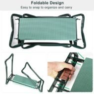 Foldable Garden Kneeler Seat With Kneeling Soft Cushion Pad Tools Pouch Portable Gardener - Image 8