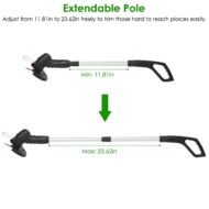 Electric Cordless Grass Trimmer Rechargeable Grass String Trimmer Garden Weed Cutter Lawn Mower 2A Battery With 5 Blades - Image 5