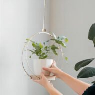 Hanging Flower Pot Plant Bracket Air Green Plant Flower Pot Decoration - Image 3