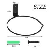 Flower Plant Stand Ring Wall Mounted Metal Hook - Image 3