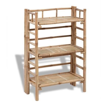 Plant Stand with 3 Shelves, Bamboo