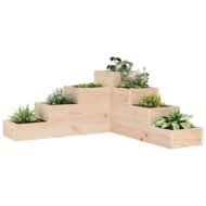 Plant Stand 4 Steps 80.5x Solid Pine Wood - Image 2