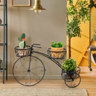 Tricycle Plant Stand Flower Pot Cart Holder In Parisian Style - Image 7