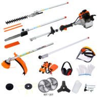 12 In 1 Multi-Functional Trimming Tool, 52CC 2-Cycle Garden Tool System With Gas Pole Saw, Hedge Trimmer, Grass Trimmer, And Brush Cutter EPA Compliant - Image 6