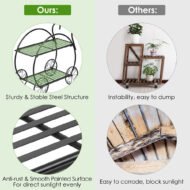 Heavy Duty Metal Flower Cart Plant Stand - Image 10